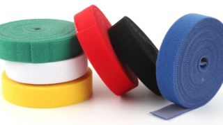 self locking back to back hook and loop cable tie 